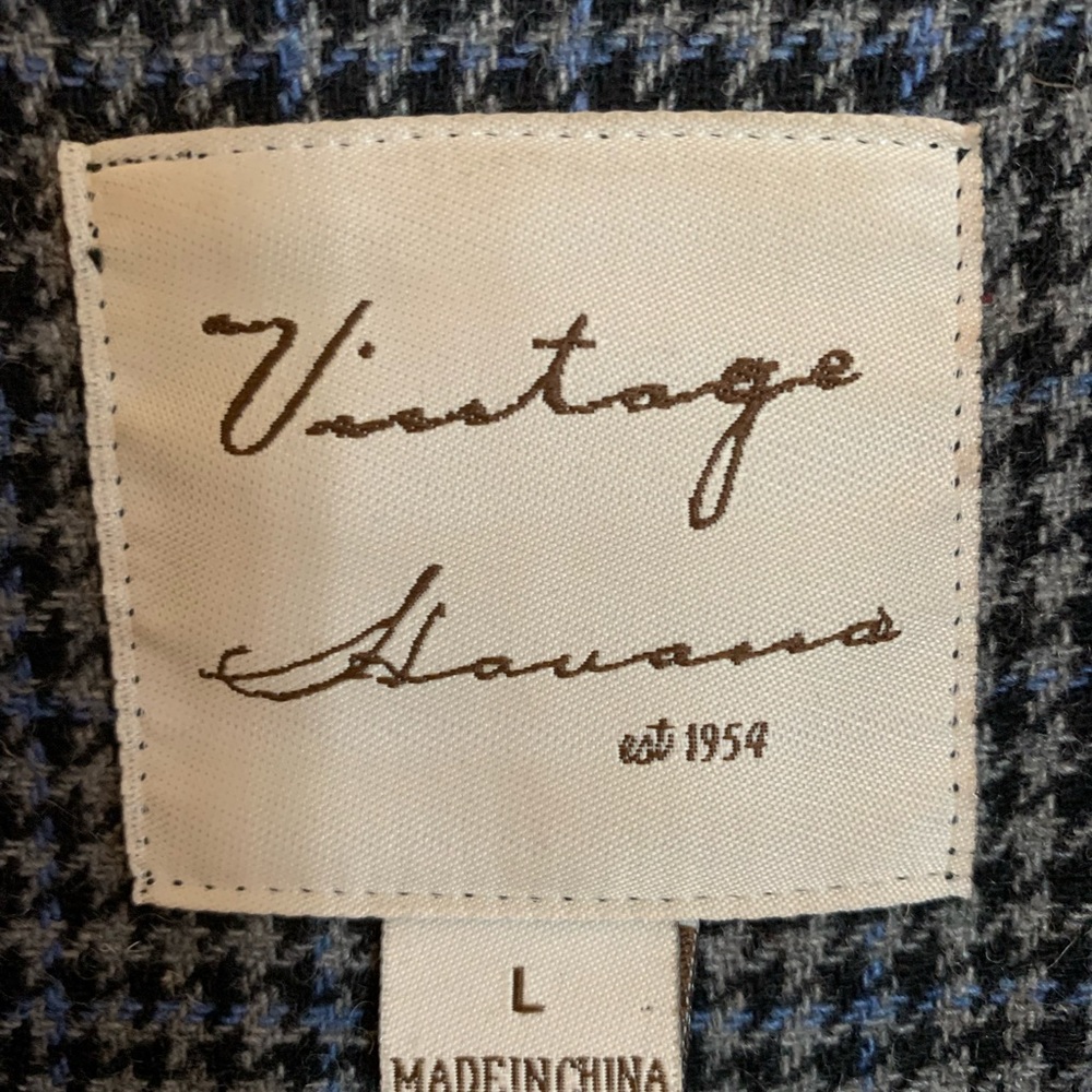 Small Plaid Mid Thigh Button Down Jacket - image 1